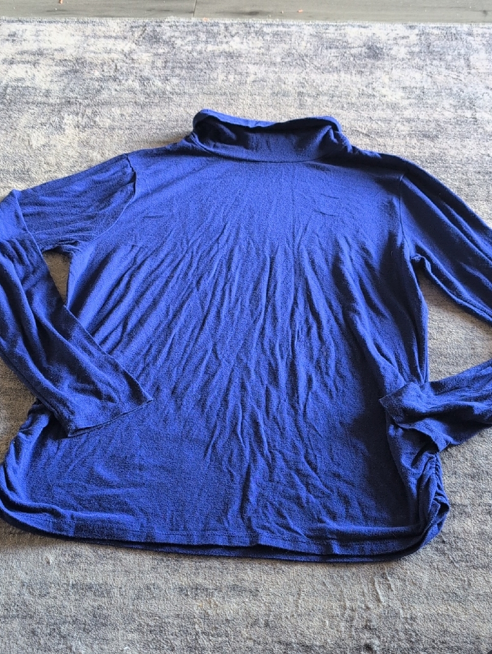 Coldwater Creek Navy Blue Turtleneck Top